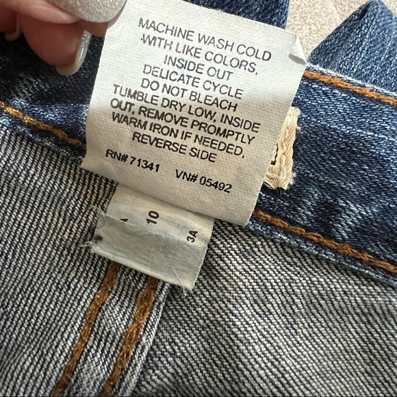 Vintage LL Bean Women’s High Waist Mom Denim Jeans Size 6 Regular Baggy - Picture 6 of 7